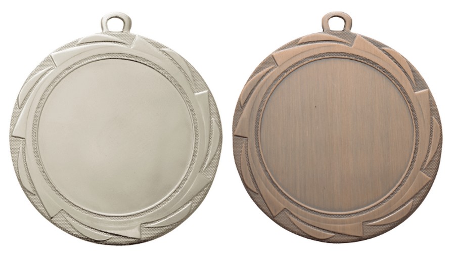 E 6006 Medaille Zilver-Brons Ø 70 mm compleet